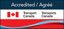 Accredited by Transport Canada