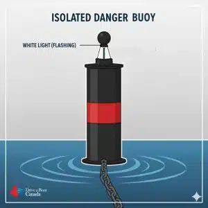 Isolated danger buoys 